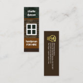 Elegant Brick Works Stone Home Masonry Handyman Mini Visitekaartje (Voorkant / Achterkant)