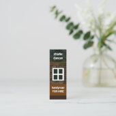 Elegant Brick Works Stone Home Masonry Handyman Mini Visitekaartje (Staand voorkant)