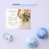 elegant bridal bouquet bruiloft planner flyer (Enkel)