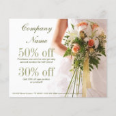 elegant bridal bouquet bruiloft planner flyer (Voorkant)