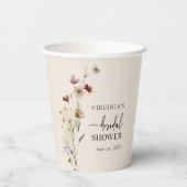 Elegant Bridal Brunch Cup Papieren Bekers (Achterkant)