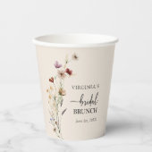Elegant Bridal Brunch Cup Papieren Bekers (Voorkant)