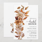 Elegant Bridal Brunch Kaart (Voorkant / Achterkant)