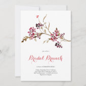 Elegant Bridal Brunch Kerstfeest Kaart (Voorkant)