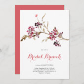 Elegant Bridal Brunch Kerstfeest Kaart (Voorkant / Achterkant)