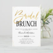 Elegant bridal brunch-uitnodiging kaart (Staand voorkant)