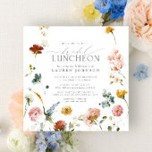 Elegant Bridal Luncheon Garden Flowers Kaart