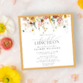 Elegant Bridal Luncheon Wildflower Geel Kaart