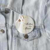 Elegant Bridal Party with Gold Accents Ronde Button 7,6 Cm (In situ)