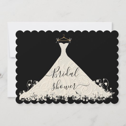 Elegant Bridal Shower Invitation Kaart (Voorkant)