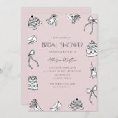 Elegant Bridal Shower Invitation Kaart (Voorkant / Achterkant)