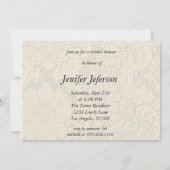 Elegant Bridal Shower Invitation Kaart (Achterkant)