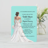Elegant Bridal Shower Invitation Kaart (Staand voorkant)