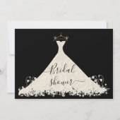 Elegant Bridal Shower Invitation Kaart (Voorkant)