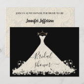 Elegant Bridal Shower Invitation Kaart (Voorkant / Achterkant)