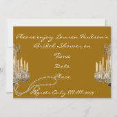 ELEGANT BRIDAL SHOWER INVITATION KAART (Achterkant)