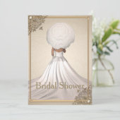 Elegant Bridal Shower Invitation Kaart (Staand voorkant)
