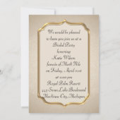 Elegant Bridal Shower Invitation Kaart (Achterkant)