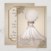 Elegant Bridal Shower Invitation Kaart (Voorkant / Achterkant)