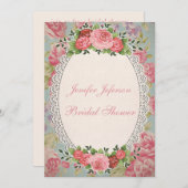 Elegant Bridal Shower Invitation Kaart (Voorkant / Achterkant)