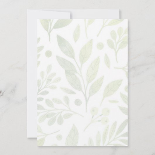 Elegant Bridal Shower Invitation Kaart (Achterkant)