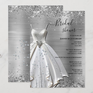 Elegant Bridal Shower Invitation Kaart