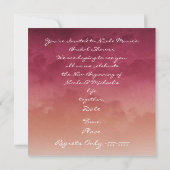 ELEGANT Bridal Shower Invitation Kaart (Achterkant)