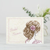 Elegant Bridal Shower Invitation Kaart (Staand voorkant)