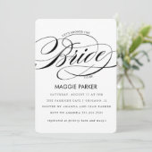 Elegant Bridal Shower Invitation Kaart (Staand voorkant)