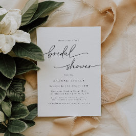 Elegant Bridal Shower Invitation Kaart