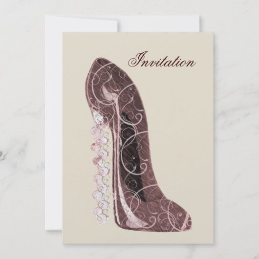 Elegant Bridal Shower Invitation Kaart (Voorkant)