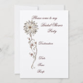 Elegant Bridal Shower Invitation Kaart (Achterkant)