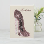 Elegant Bridal Shower Invitation Kaart (Staand voorkant)