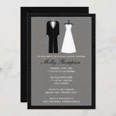 Elegant Bridal Shower Invitation Kaart (Voorkant / Achterkant)