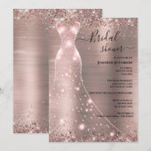 Elegant Bridal Shower Invitation Kaart (Voorkant / Achterkant)
