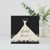 Elegant Bridal Shower Invitation Kaart (Staand voorkant)