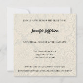 Elegant Bridal Shower Invitation Kaart (Achterkant)