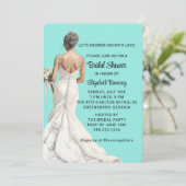 Elegant Bridal Shower Invitation Kaart (Staand voorkant)