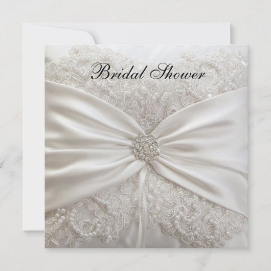 Elegant Bridal Shower Invitation Kaart (Voorkant)
