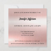 Elegant Bridal Shower Invitation Kaart (Achterkant)