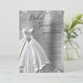 Elegant Bridal Shower Invitation Kaart (Staand voorkant)