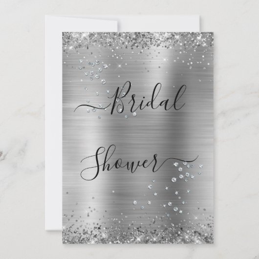 Elegant Bridal Shower Invitation Kaart (Achterkant)