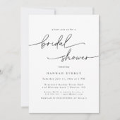 Elegant Bridal Shower Invitation Kaart (Voorkant)
