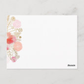 Elegant Bridal Shower Invitation. Uitnodiging (Achterkant)