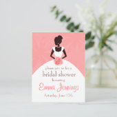 Elegant Bridal Shower Invitation Uitnodiging Briefkaart (Staand voorkant)