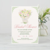 Elegant Bridal Shower Invitation with Japanese  Save The Date (Staand voorkant)