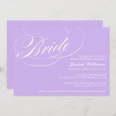Elegant Bridal Shower Invitations Kaart (Voorkant / Achterkant)