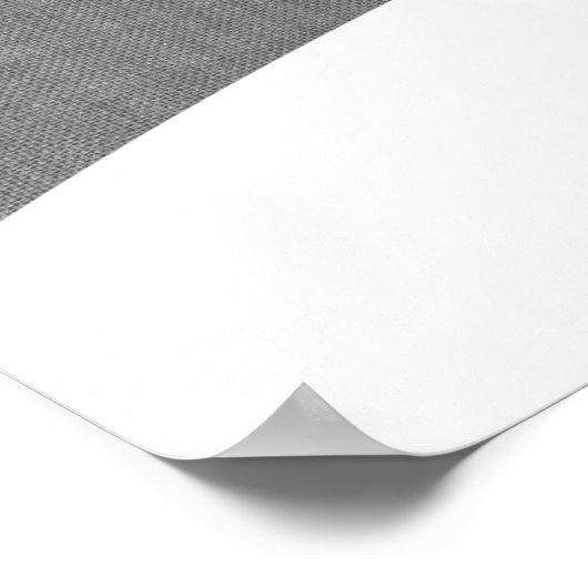 Elegant Bridal Shower Poster gray linen (Hoek)