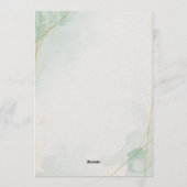 Elegant Bridal Tea Party Bridal Shower Party Kaart (Achterkant)