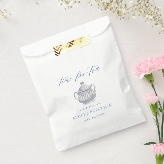 Elegant Bridal Tea Party Vrijgezellenfeest Bedankzakje (Gezegeld)